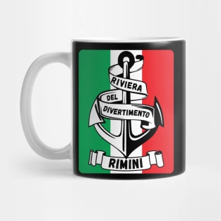 Riviera del Divertimento Rimini Italy Flag Mug